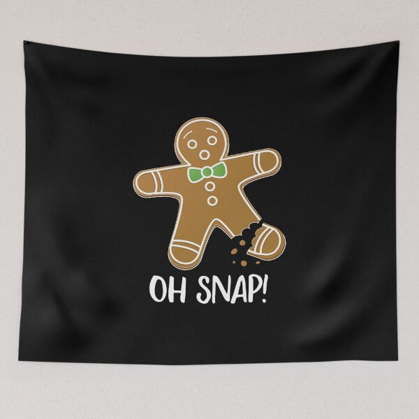 Item preview, Oh Snap Christmas Gingerbread Man Cookie designed and sold by EstelleStar.