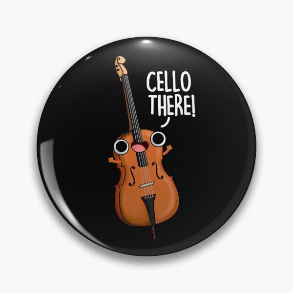 Item preview, Cello There Funny Music Puns (Dark BG) designed and sold by punnybone.
