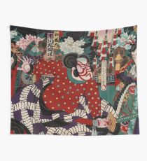 Battle of the Samurai Japanese Wall Tapestry