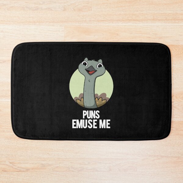 Item preview, Puns Emuse Me Funny Emu Puns (Dark BG) designed and sold by punnybone.