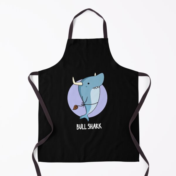 Item preview, Bull Shark Funny Animal Shark Puns (Dark BG) designed and sold by punnybone.