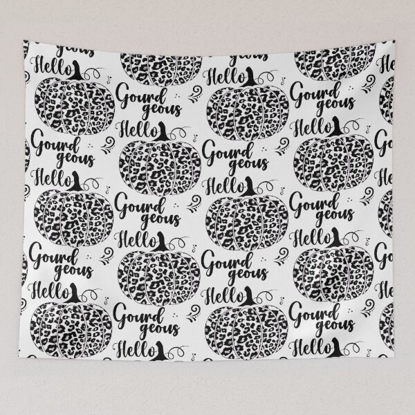 Item preview, Hello Gourdgeous Pretty Leopard Print Fall Pumpkin designed and sold by PearlMoonGrapes.