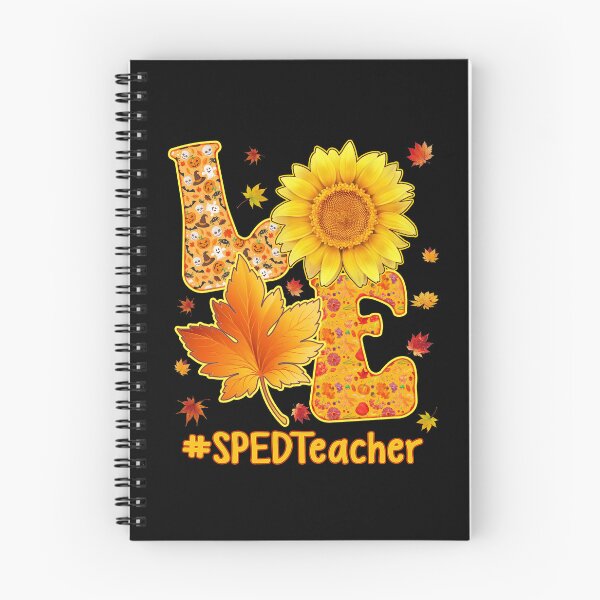 Item preview, Love Halloween Autumn Sped Teacher funny cute fall thanksgiving pumpkin school designed and sold by elizabethdawnn.