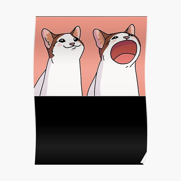 Popping Cat Meme Classic Essential Poster For Sale By Charlesbakerr Redbubble 9542