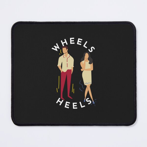 Item preview, Wheels or Heels black background designed and sold by GlobalHunt.