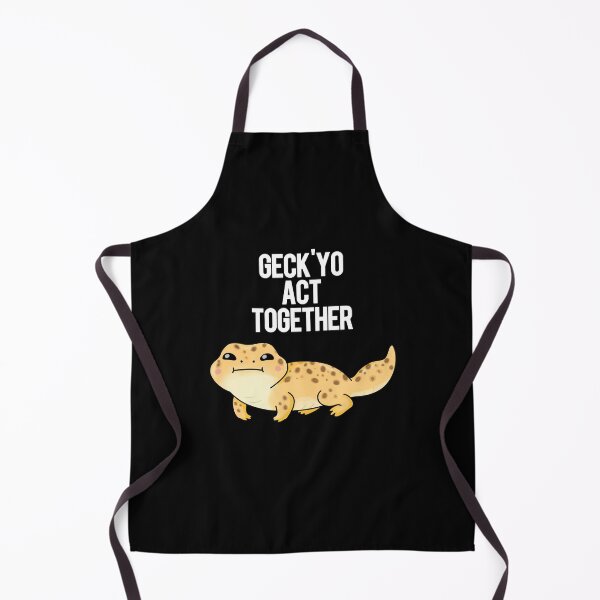 Item preview, Geckyo Act Together Funny Gecko Puns (Dark BG) designed and sold by punnybone.