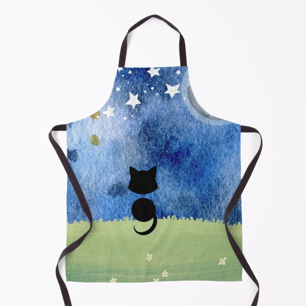 Item preview, Semicolon Cat Watching Night Sky designed and sold by SimplyMe-Plus.