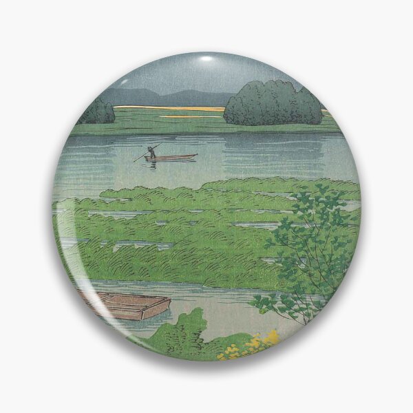 Item preview, Kawase Hasui  Lake Ezu in Kumamoto (Kumamoto Ezu-ko), from the series Selected Views of Japan (Nihon fûkei senshû) designed and sold by TeeARTHY.