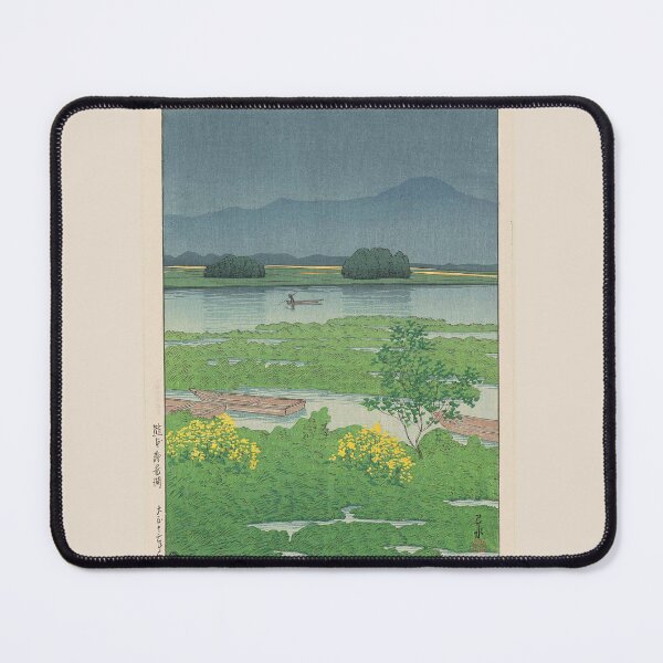 Item preview, Kawase Hasui Lake Ezu in Kumamoto (Kumamoto Ezu-ko), from the series Selected Views of Japan (Nihon fûkei senshû) designed and sold by TeeARTHY.