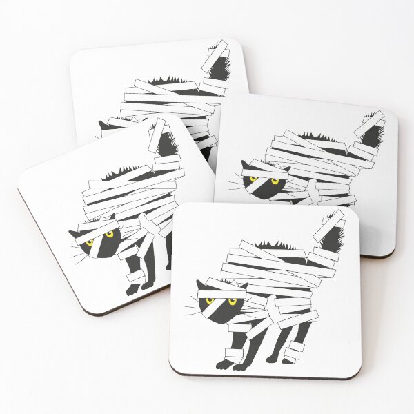Item preview, Black cat white mummy wraped designed and sold by Bird4771.