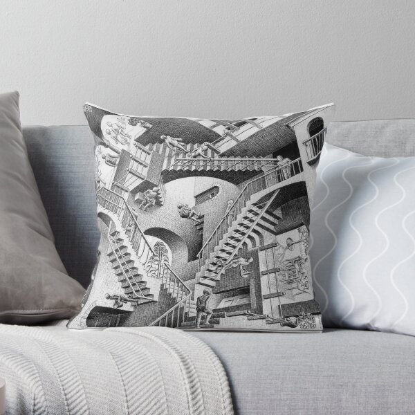 MC Escher Throw Pillow