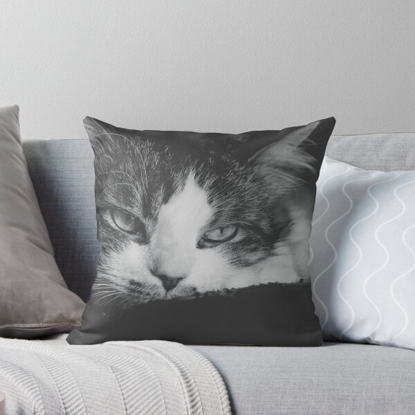 Item preview, Cat Getting Sleepy Black And White Cutest Cat Pics designed and sold by CutestCatPics.