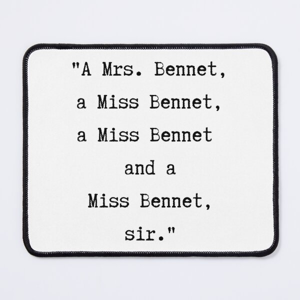 Item preview, Pride and Prejudice Quote | Bennets Everywhere designed and sold by WordsToArt.
