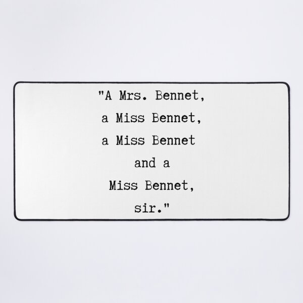 Item preview, Pride and Prejudice Quote | Bennets Everywhere designed and sold by WordsToArt.
