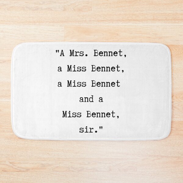Item preview, Pride and Prejudice Quote | Bennets Everywhere designed and sold by WordsToArt.