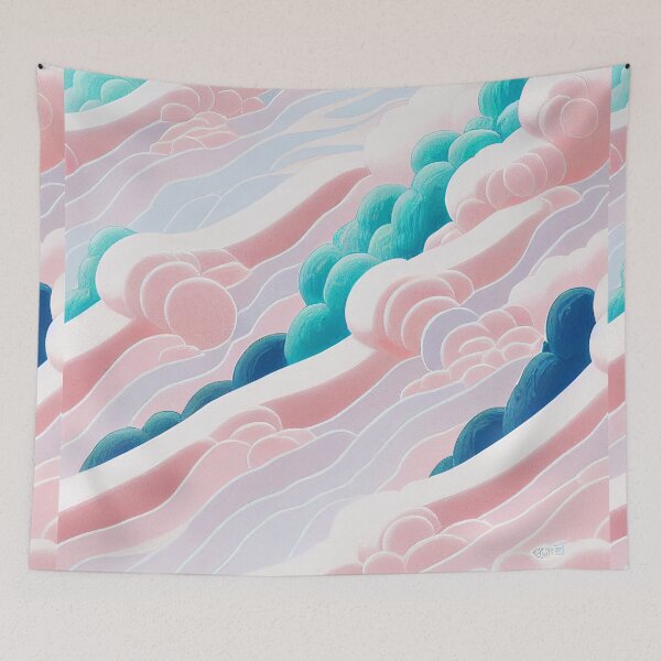 Item preview, Pastel flowing clouds designed and sold by etherElric.