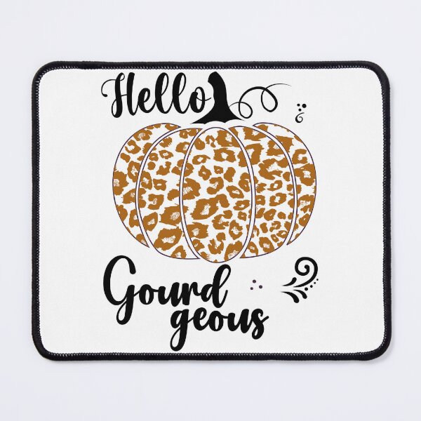 Item preview, Hello Gourdgeous Pretty Leopard Print Fall Pumpkin - Orange designed and sold by PearlMoonGrapes.