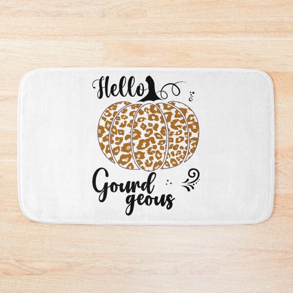 Item preview, Hello Gourdgeous Pretty Leopard Print Fall Pumpkin - Orange designed and sold by PearlMoonGrapes.