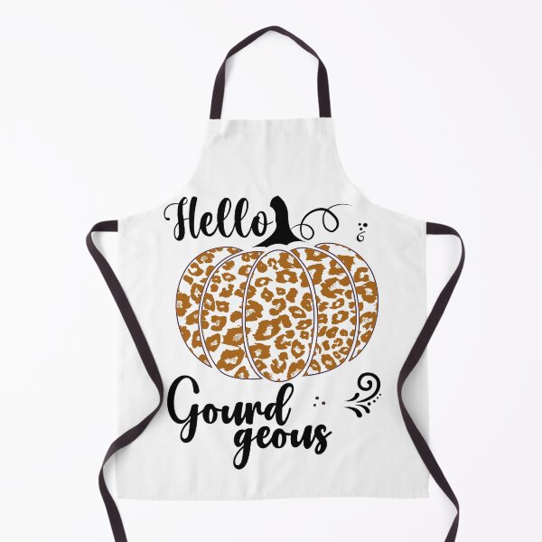 Item preview, Hello Gourdgeous Pretty Leopard Print Fall Pumpkin - Orange designed and sold by PearlMoonGrapes.