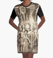 Vintage Circus Graphic T-Shirt Dress