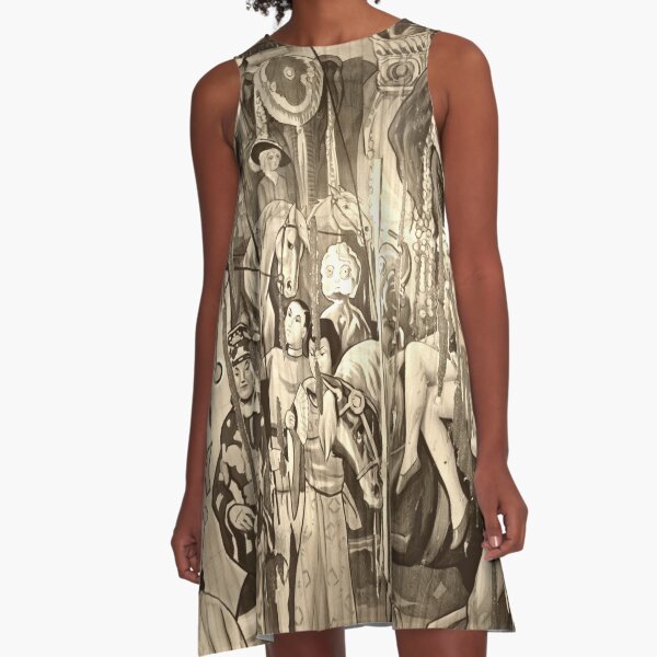 Vintage Circus A-Line Dress