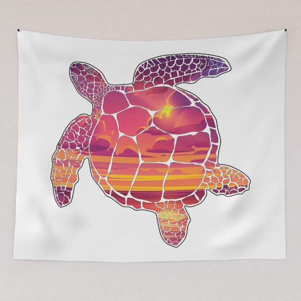 Item preview, Vibrant Sea Turtle Sunrise designed and sold by damonasplace.
