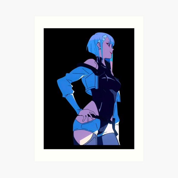 Cyberpunk Edgerunner Blue Art Print For Sale By Serena Heaney Redbubble 7191