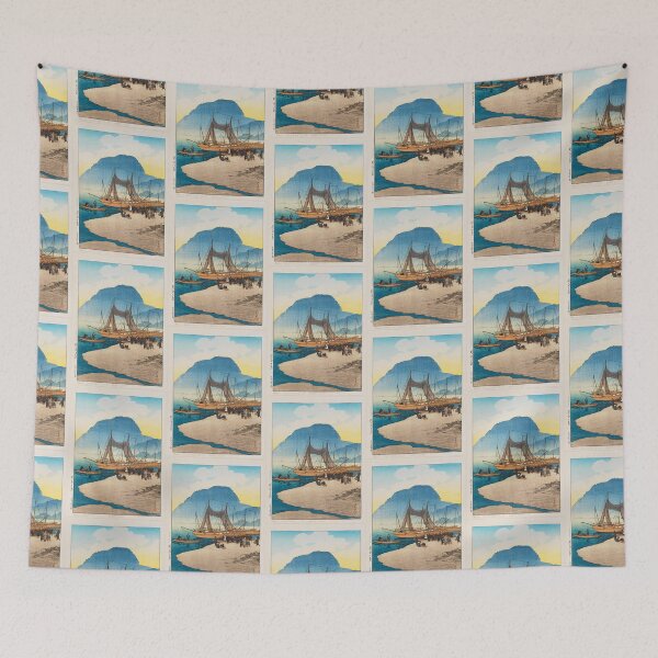 Item preview, Kawase Hasui  Morning at Beppu (Beppu no asa), from the series Selected Views of Japan (Nihon fûkei senshû) designed and sold by TeeARTHY.
