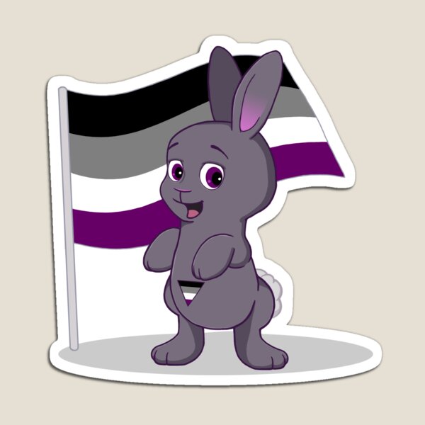 Lane - the Asexual Pride Bunny Magnet