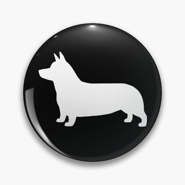 Item preview, Pembroke Welsh Corgi Silhouette (White) designed and sold by Jenn Inashvili.