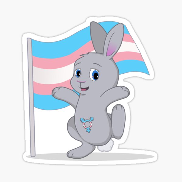 Alex - Transgender Pride Bunny Sticker