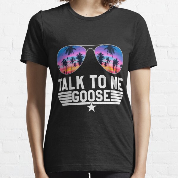 The Pink Mustache Talk to Me Goose T-Shirt Aviators - Bright Colors / Top Gun Inspired Tee / Maverick Goose / Aviators Tee - Top Gun 2 Inspired S / Ash Gray