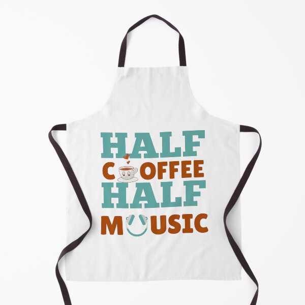 Item preview, Half Coffee Half Music For Coffee Lovers And Musicians On International Coffee Day designed and sold by Funwithmusic.