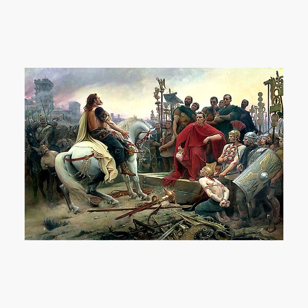 Vercingetorix Throws Down His Arms At The Feet Of Julius Caesar Photographic Print