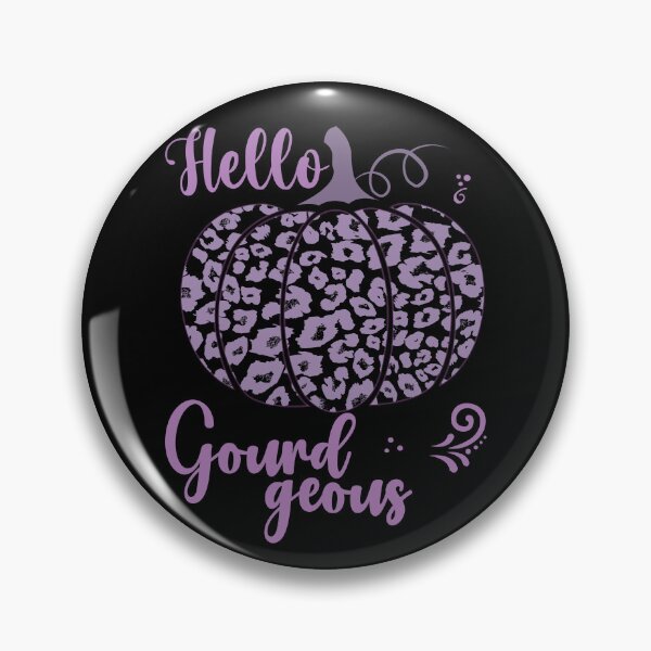 Item preview, Hello Gourdgeous Pretty Leopard Print Fall Pumpkin - Purple designed and sold by PearlMoonGrapes.