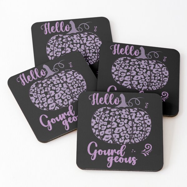 Item preview, Hello Gourdgeous Pretty Leopard Print Fall Pumpkin - Purple designed and sold by PearlMoonGrapes.