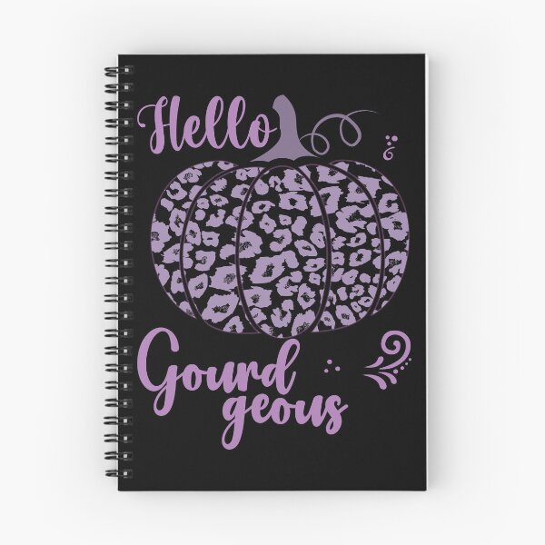 Item preview, Hello Gourdgeous Pretty Leopard Print Fall Pumpkin - Purple designed and sold by PearlMoonGrapes.