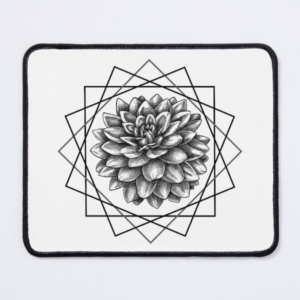 Item preview, Geometric Dahlia Flower designed and sold by MyMerch4u.