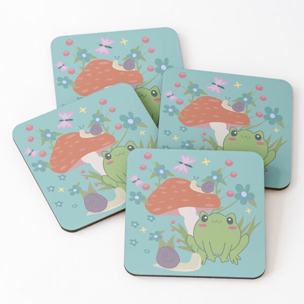 Item preview, cottagecore frog mushroom designed and sold by Gossip Rag.
