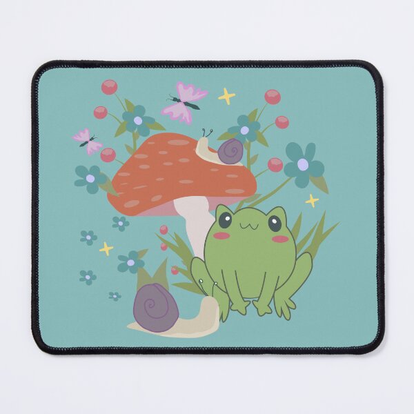 Item preview, cottagecore frog mushroom designed and sold by Gossip Rag.