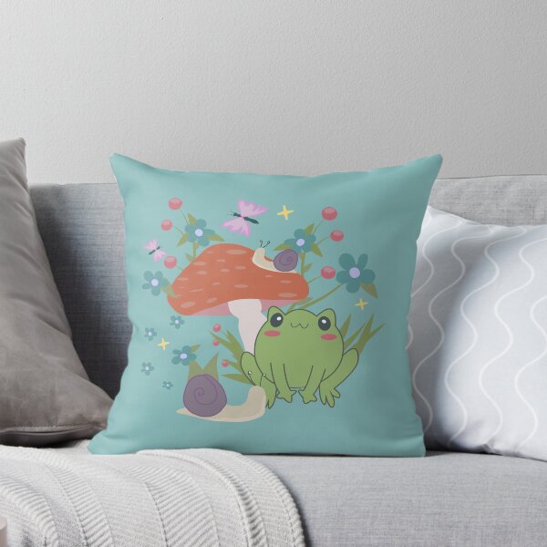 Item preview, cottagecore frog mushroom designed and sold by Gossip Rag.