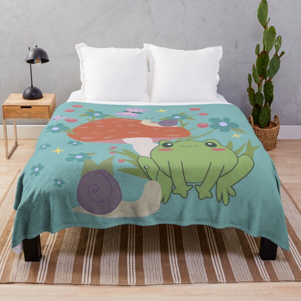 Item preview, cottagecore frog mushroom designed and sold by Gossip Rag.