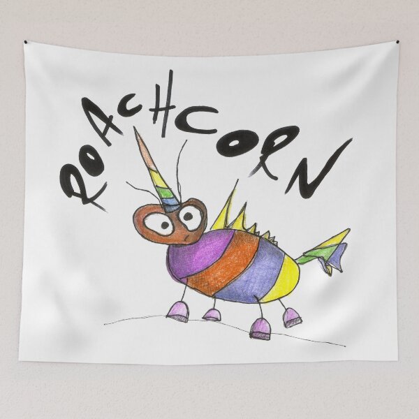 Item preview, Roach Corn Unicorn Insect Roach Handpainted Design designed and sold by HighArtDesigns.