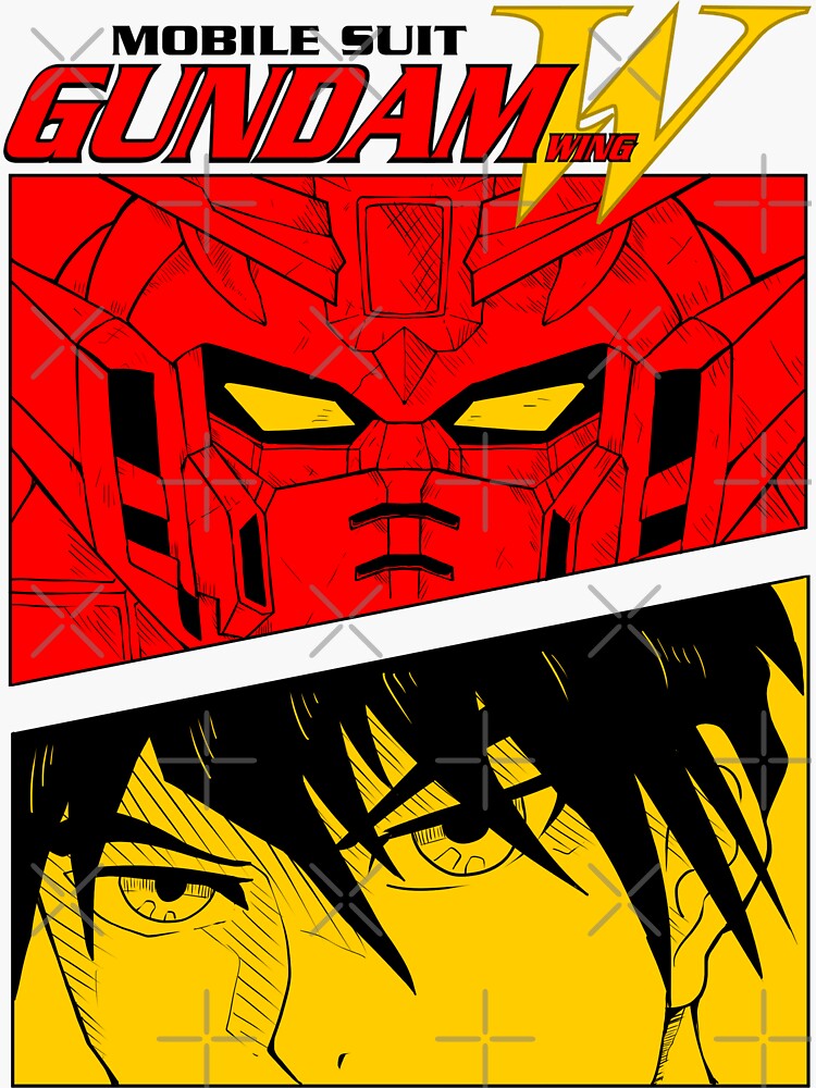 "gundam wing" Sticker for Sale by AMpixel Redbubble