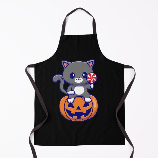 Item preview, Cute cat sitting on pumpkin - halloween designed and sold by Cutefy.