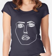 Disclosure face logo Women's Fitted Scoop T-Shirt