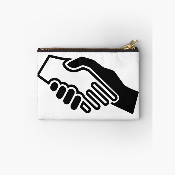 Item preview, Black White Shaking Hands United Business Meeting Handshake designed and sold by stevesemojis.