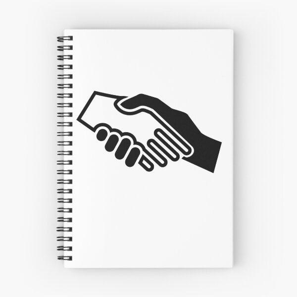 Item preview, Black White Shaking Hands United Business Meeting Handshake designed and sold by stevesemojis.