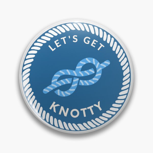 Item preview, Let's Get Knotty sticker, t shirt, water bottle New York yacht club designed and sold by argentdesignco.