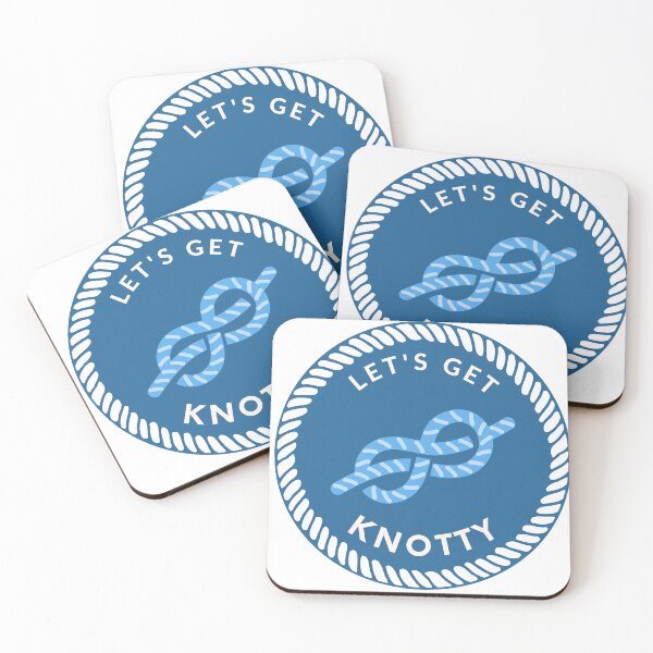 Item preview, Let's Get Knotty sticker, t shirt, water bottle New York yacht club designed and sold by argentdesignco.